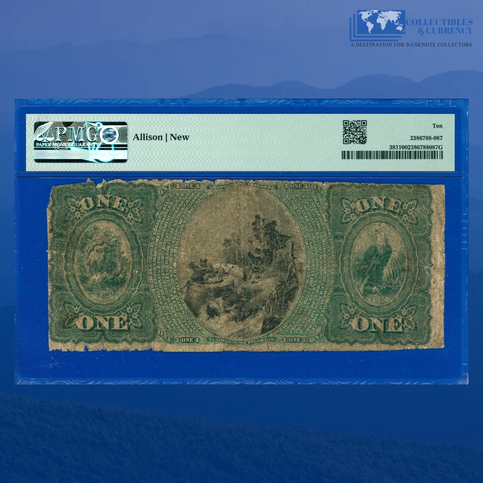 Fr.383 $1 1875 The Paciffic National Bank North Providence RI, Charter #1616 - Image 2 of 3