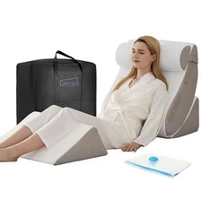 4Pcs Orthopedic Wedge Pillow, Bed Wedge Pillow for Sleeping, Post Surgery Foa...
