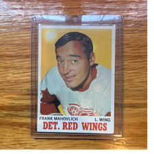 Topps 1970-71 Frank Mahovlich #22 Detroit Red Wings NHL Ice Hockey Card