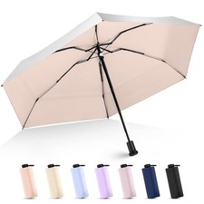 UV Umbrellas for Sun Protection - Compact Umbrella for Backpack Lightweight S...