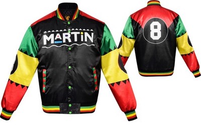 Martin Intro 8 Ball Satin Jacket Vintage Style Satin Bomber