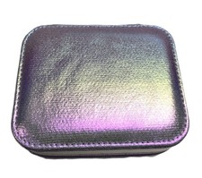 TAYLOR MADISON METALLIC PINK PRISM POLY TRAVEL JEWELRY HOLDER CASE POUCH,BAG