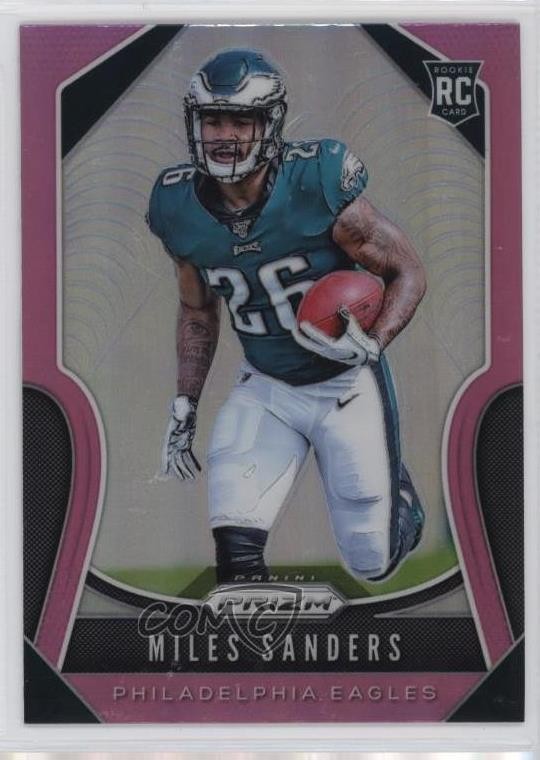 2019 Panini Prizm Rookies Pink Prizm Miles Sanders #326 2r7