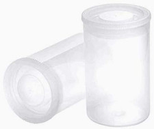 20 PCS Clear Plastic Film Canisters with Lids  35Mm Caliberempty Camera Reel