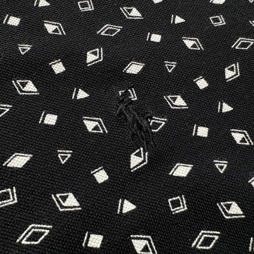 Polo Ralph Lauren Polo Featherweight Mesh Black White Geometric Golf Mens Medium - Picture 4 of 16