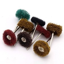 Ø25mm Schleifvlies schleifräder vliesfächerschleifer Polieren Aufsatz 3mm Schaft