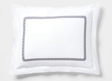 Ralph Lauren Spencer Cable Embroidery Sham Standard Size Pillow Sham