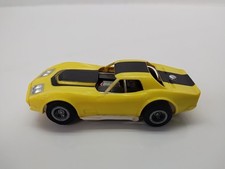 Aurora AFX CORVETTE A PRODUCTION - Yellow Black HO Slot Car 1927