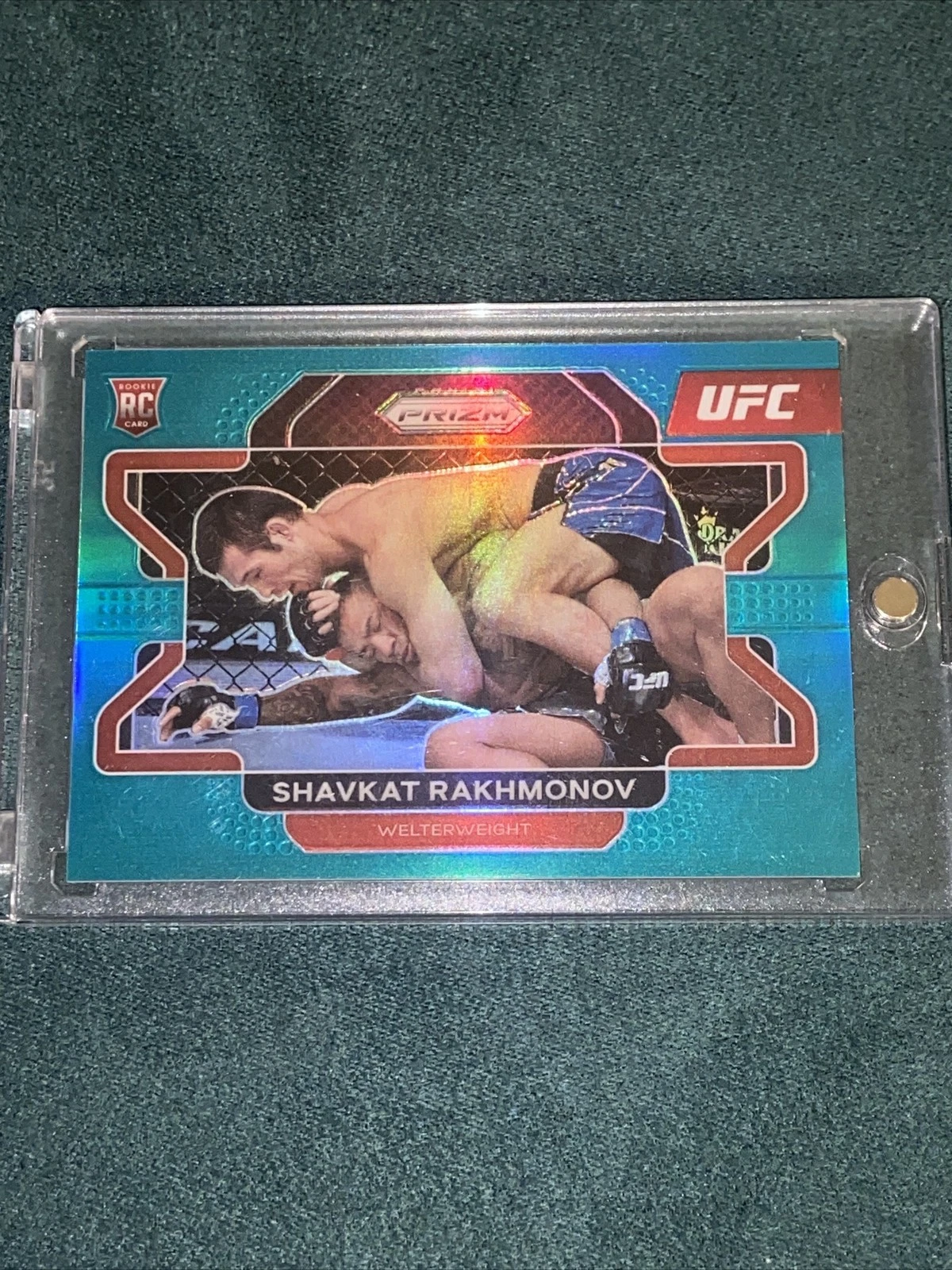 Shavkat Rakhmonov 2022 Prizm Rc teal 45/49 UFC -80