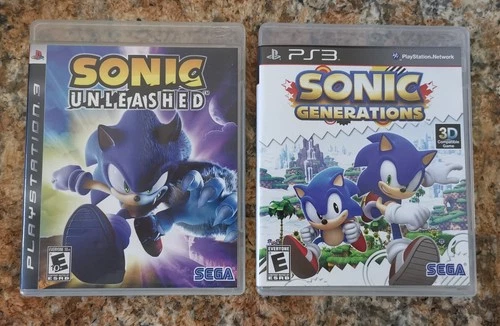 Sonic Unleashed and Generations PlayStation 3 PS3 Complete & Tested Fast Ship