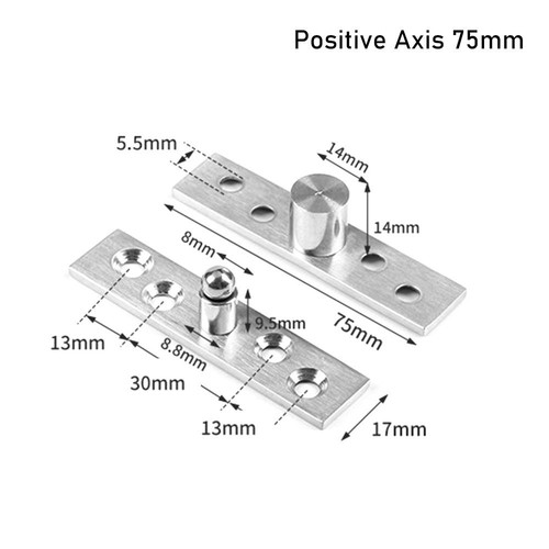 360 Degree Rotation Door Pivot Hinge Door Cabinet Cupboard - Picture 14 of 21