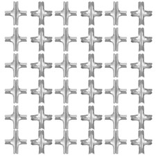 Abrazadera cruzada de cuerda de alambre de 100 piezas para red de seguridad, clips cruzados de acero inoxidable para