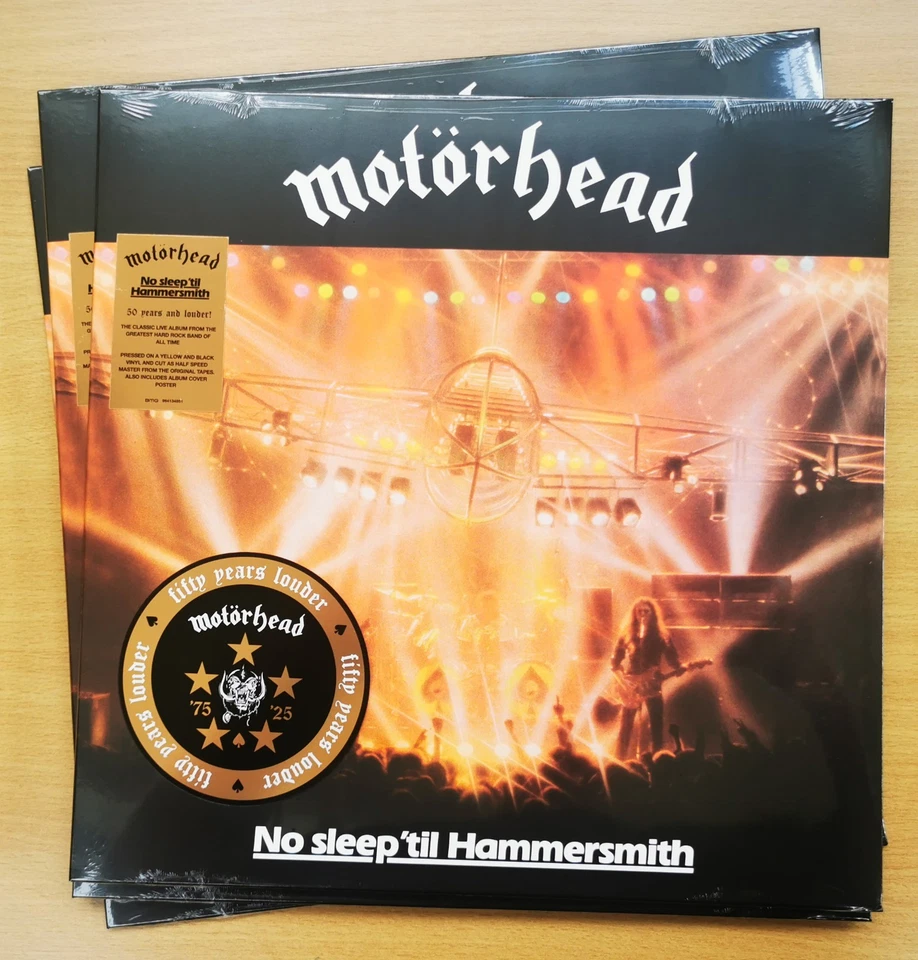 MOTORHEAD LP No Sleep 'Til Hammersmith YELLOW & BLACK VINYL 50th Anniversary +P - Image 2 of 4