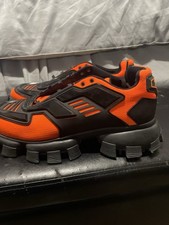 PRADA PRADA CloudBust Thunder Knit Orange Black Men's Slightly Used Size 10