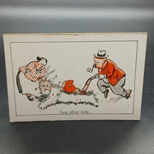 1929 Sarony Humorous Seedsman Leeds Gag Art Limerick Tobacco Cigarette Card