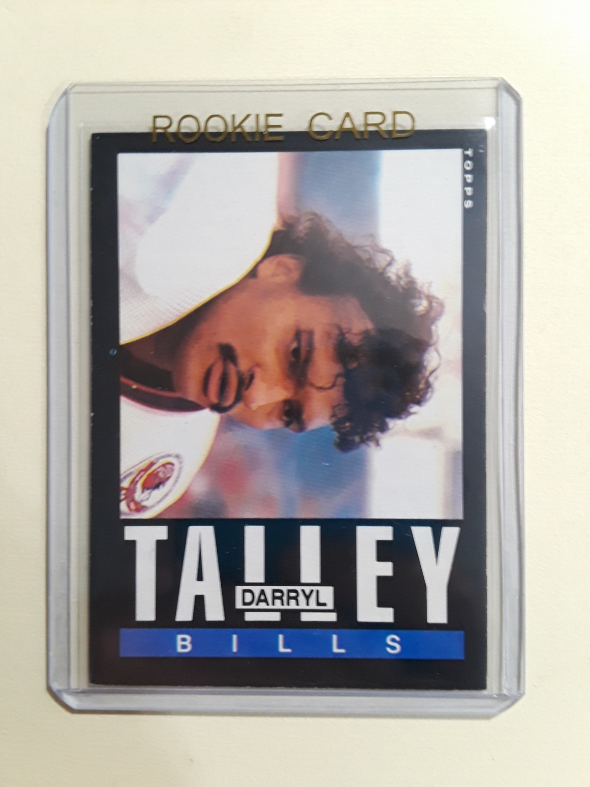 1985 Topps Darryl Talley Rookie #207 football card Buffalo Bills