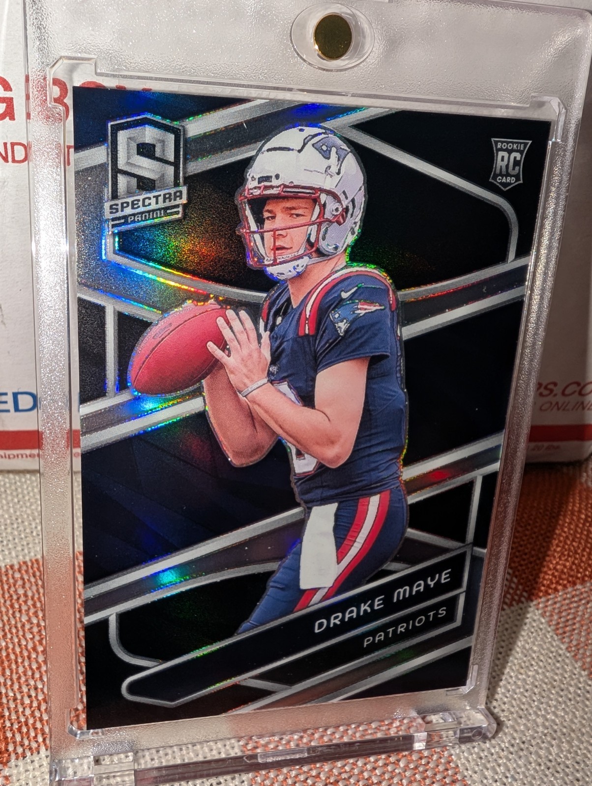 2024 Panini Spectra RC Drake Maye Rookie Holo Silver Prizm #3