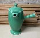 Vintage 1930's Homer Laughlin FIESTA Stick Handle Demitasse Coffee Pot GREEN HTF