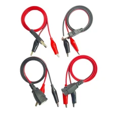 4 Sets of 50cm 24AWG USB Male-to-Female Jumper Wires with Alligator Clips, Po...