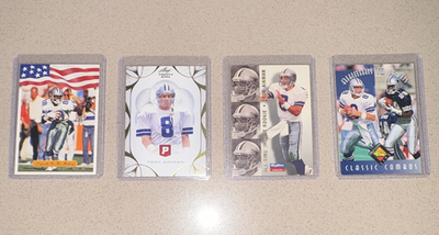 #ad TROY AIKMAN MICHAEL IRVIN Dallas Cowboys Promo Rookie card lot 4 $25.00
