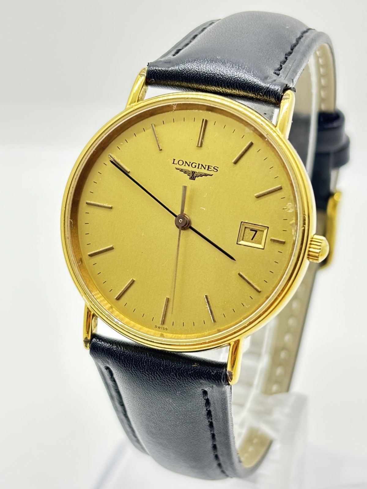 Longines Grand Classic L4 636 2 33mm Gold Mens Quartz Watch Near Mint