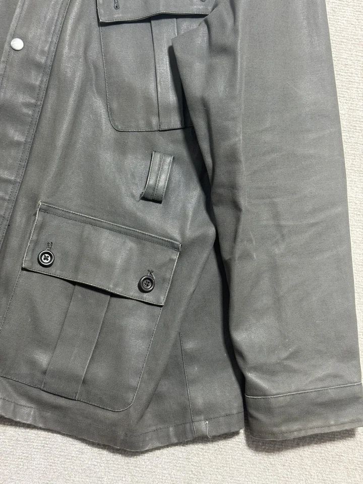 Original Penguin by Munsingwear Jacket Mens XL Gray Field Utility Zip Snap Lined - Image 2 of 4