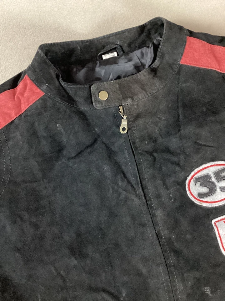 Vintage Leather Biker Jacket Cafe Racer Jacket Black Size 34/36 - Image 2 of 4