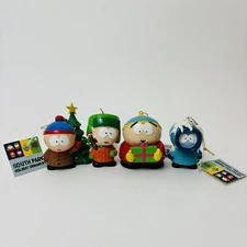 Comedy Central South Park 4 Holiday Ornaments Stan Kyle Cartman Kenny With Tags