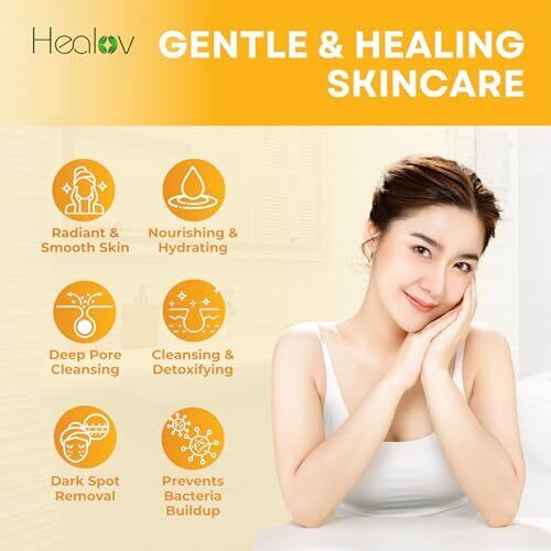 Turmeric Face Cream for Face & Body - All Natural Turmeric Skin Brightening L - Picture 4 of 6
