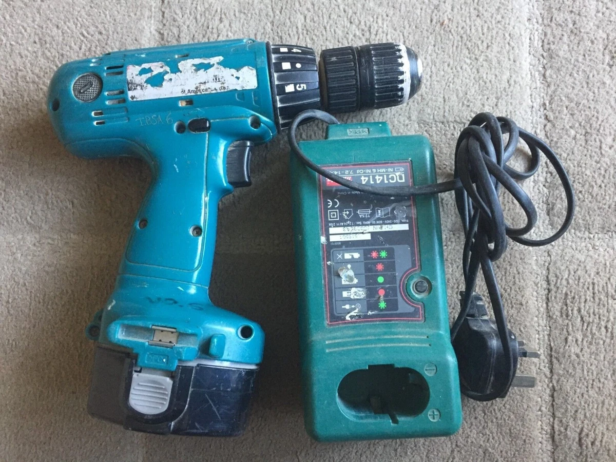 Used Working Makita Cordless Two Speed Hammer Drill 1 Battery 1 Charger Free P P