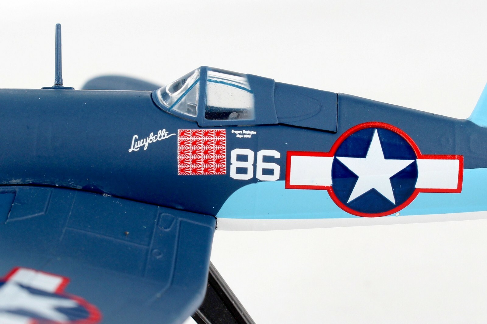 PS5356 3 USMC F4U CORSAIR PAPPY BOYINGTON 1 100 SCALE DIECAST METAL ps5356-3-usmc-f4u-corsair-pappy-boyington-1-100-scale-diecast-metal