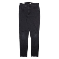 LEVI'S 721 High Rise BIG E Womens Jeans Black Slim Skinny W30 L30
