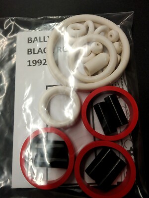 Kit élastiques Silicone Transparent Pour Flipper Bally Black Rose - Pièces De Rechange Pinball