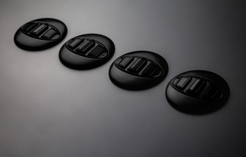 3G Brenthon Hood Trunk horn Wheel Matt Black Emblem 7PC For 18~2022+ Kia Stinger - Picture 4 of 12