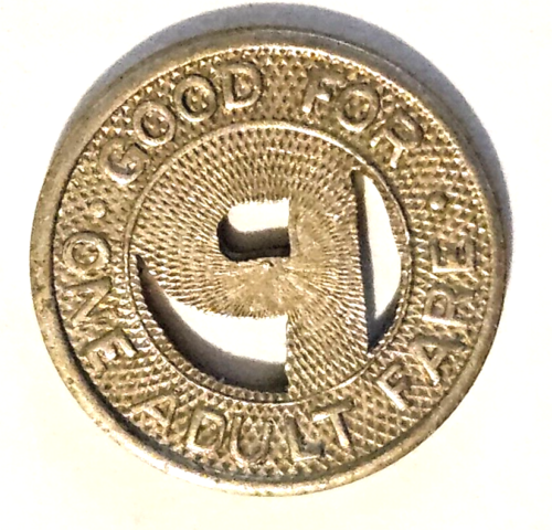 Scheda PASSEGGERO TARIFFA ADULTI PORTO RICO TROLLEY TRENO 1926 P token transito moneta - Foto 3 di 6