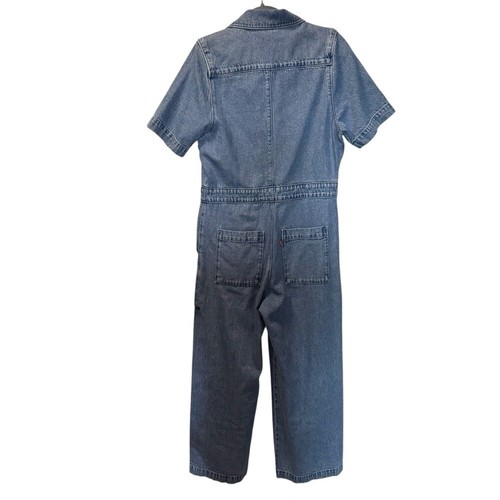 Mono vaquero de manga corta Levi's Heritage para mujer con botones delanteros azul S - Imagen 2 de 7