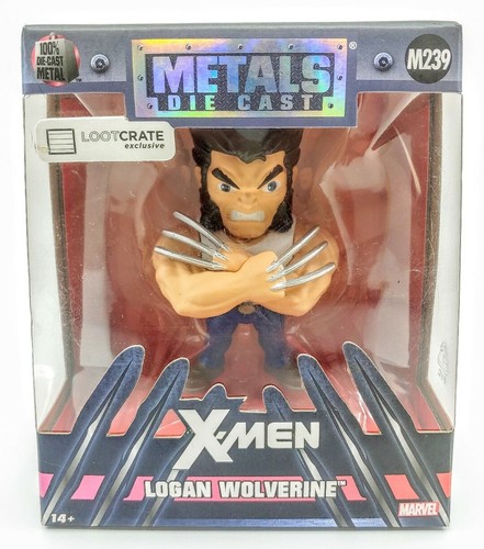 Marvel X-men Logan Wolverine Metal Diecast Collectible Toy Figure 4" Sealed, New - Picture 1 of 2