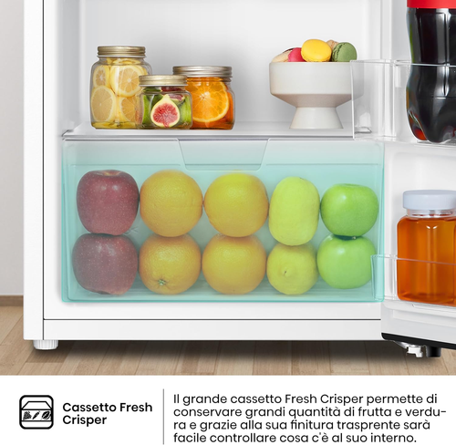 RR121D4AWE - Frigorifero Monoporta Con Cassetto Fresh Zone, Bianco, 94 L, Classe - Foto 6 di 12