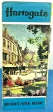 Vintage Harrogate Yorkshire England Travel Brochure Illustrated Map Street Plan