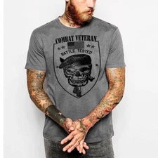 Military T-Shirt Army Navy Machine Gunner Sniper Paratrooper Infantry