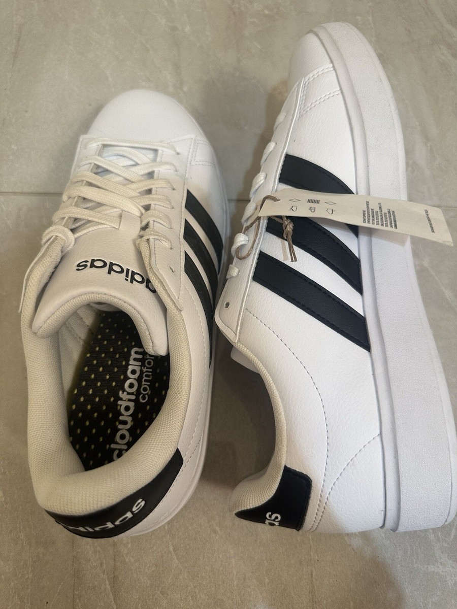 スニーカー Adidas Grand Court Unisex Sneakers White Black IE9044 Amazon.com | adidas Kids Grand Court 2.0 Tennis Shoe