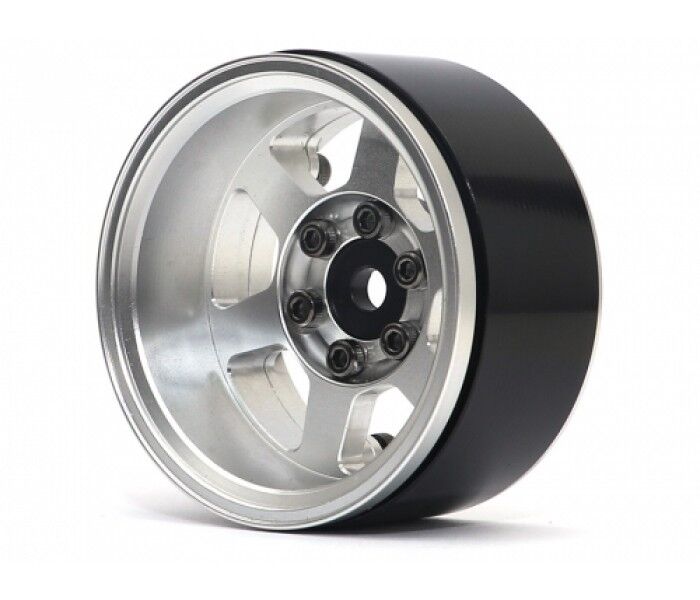Boom Racing TE37XD KRAIT beadlock Ruedas de Aluminio de 1.9 plato hondo plateado (4) Boom Racing TE37XD KRAIT beadlock Ruedas de Aluminio de 1.9 plato hondo plateado (4)