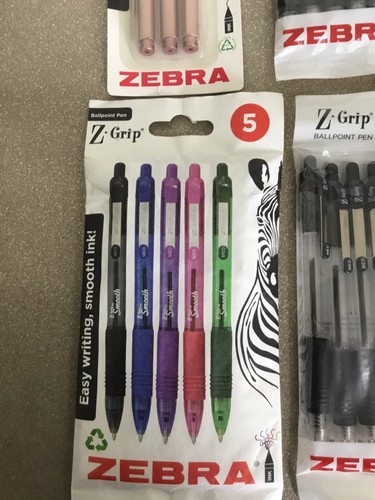 Job Lot Of Various New Packs Of Zebra Z-Grip Ballpoint Pens - Picture 5 of 7