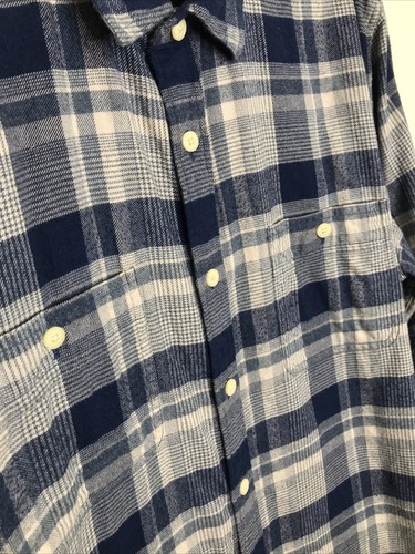 J. Crew Mens Flannel Button Down Oxford 
