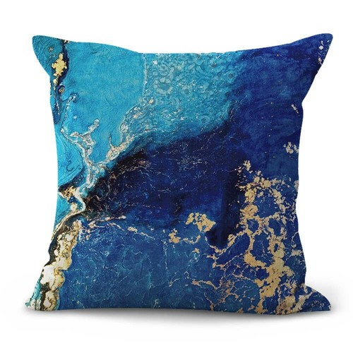 set of 12 rock gemstone marble abstract cushion covers dorm room wick - Picture 5 of 11