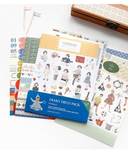 9-sheets-Cute-doll-deco-ver-4-stationery-calendar-photo-notebook-diary-sticker
