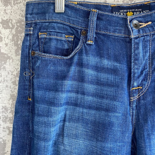 Jeans donna denim marca Lucky 6/28 Sofia gamba dritta regolare lavaggio medio - Foto 2 di 11