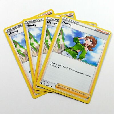 Pokemon - 4x Honey 142/198 - Chilling Reign - NM/M - NEW