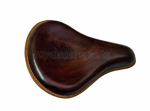 Pour Royal Enfield Standard Bullet 500 Vélo Avant Ancien Brun Siège Avec Ressort - Photo 5/6