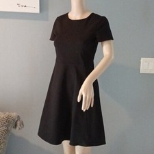 Emporio Armani little black fit & flare mini dress S 38